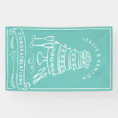 Bannière Félicitations Fiançailles Couleur Personn (Horizontal)