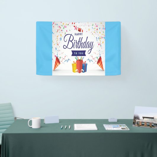 Bannière fête d'anniversaire (Salon professionnel)