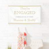 Bannière fiançailles PERSONNALISÉE (En situation)