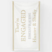 Bannière fiançailles PERSONNALISÉE (Vertical)