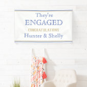 Bannière fiançailles PERSONNALISÉE (En situation)