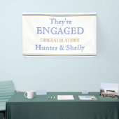 Bannière fiançailles PERSONNALISÉE (Salon professionnel)