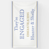 Bannière fiançailles PERSONNALISÉE (Vertical)