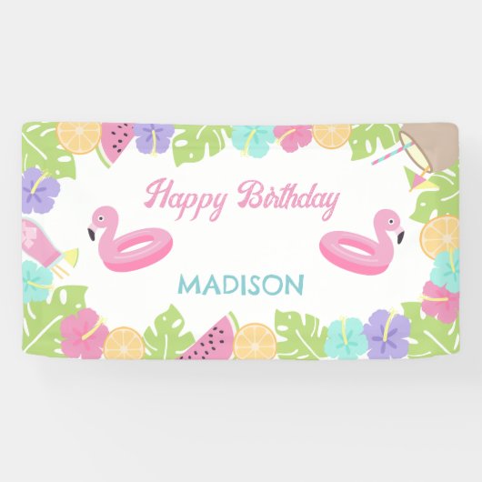 Bannière Fille Pool (Horizontal)