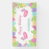 Bannière Fille Pool (Verticale)