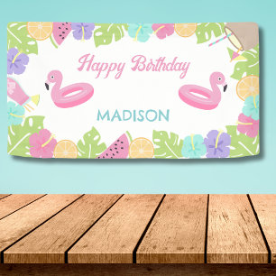 Bannière Fille Pool