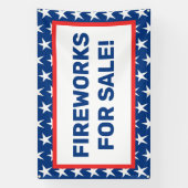 Bannière Fireworks pour la vente (Verticale)