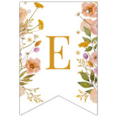 Bannière fleur sauvage baby shower, Thème Jardin (Deuxième drapeau)