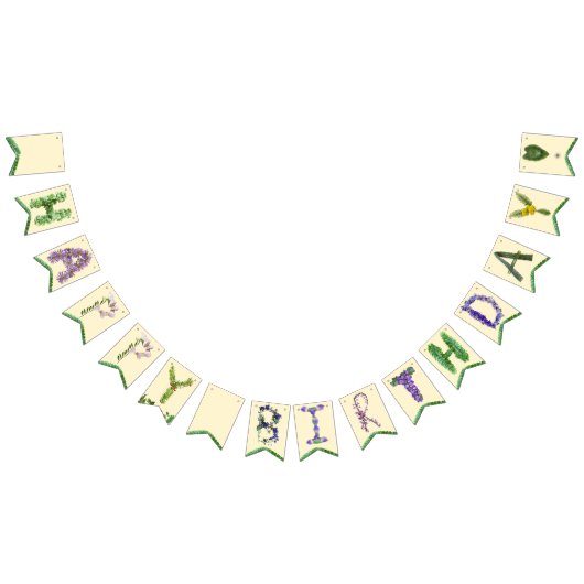 Bannière fleur sauvage d'anniversaire heureuse (Tout)