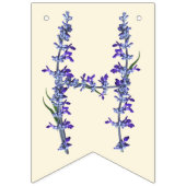 Bannière fleur sauvage d'anniversaire heureuse (Deuxième drapeau)
