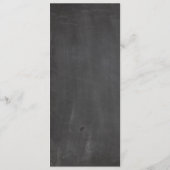 Bannière florale de tableau noir Menu (Dos)