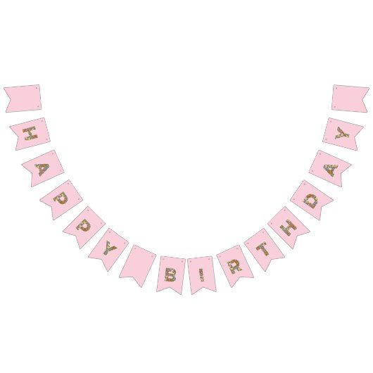 Bannière florale Fée Papillon Joyeux anniversaire (Tout)