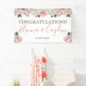 Bannière florale mariage - Wedding shower (En situation)