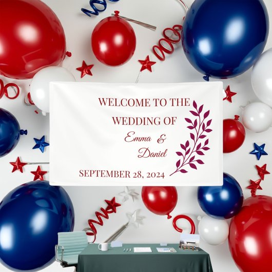 Bannière Florale personnalisée | Grand bébé Anniv