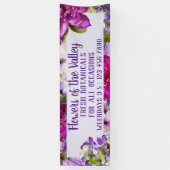 Bannière florale violette vive (Vertical)
