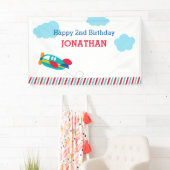 Bannière fond avion (personnalisée) (En situation)