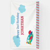 Bannière fond avion (personnalisée) (Vertical)