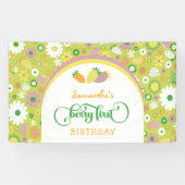 Bannière fraise 'Berry First' 1er anniversaire (Horizontal)