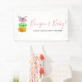 Bannière française de signe de baby shower de (En situation)