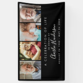 Bannière funéraire moderne de texte personnalisé d (Vertical)