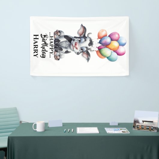 Bannière Funny Blue Cow (Salon professionnel)