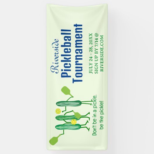 Bannière Funny Pickleball (Vertical)