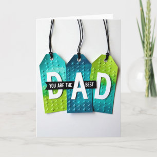 Bannière géométrique carte pour le meilleur papa