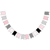 Bannière géométrique rose et noir (Tout)