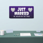 Bannière Goth Just Married (Salon professionnel)