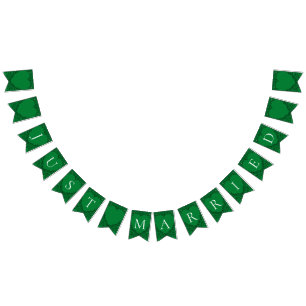 Bannière gothique de Coeur-Étamine verte et noir 2