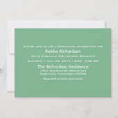 Bannière Green Grunge Invitation Grad (Dos)