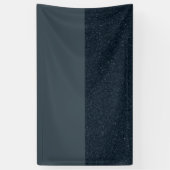 Bannière Half Noise Charcoal – Vinyle Moderne 3x5 (Vertical)