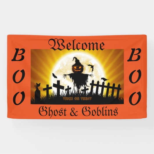 Bannière Halloween 3' x 5' (Horizontal)