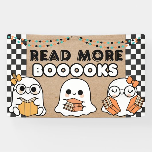 Bannière Halloween Bibliothèque Scolaire Classe Fa (Horizontal)