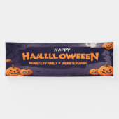 Bannière Halloween personnalisable, chauves-souris (Horizontal)