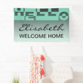 Bannière HELLO moderne + votre backgr. & idées (En situation)