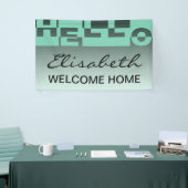 Bannière HELLO moderne + votre backgr. & idées (Salon professionnel)