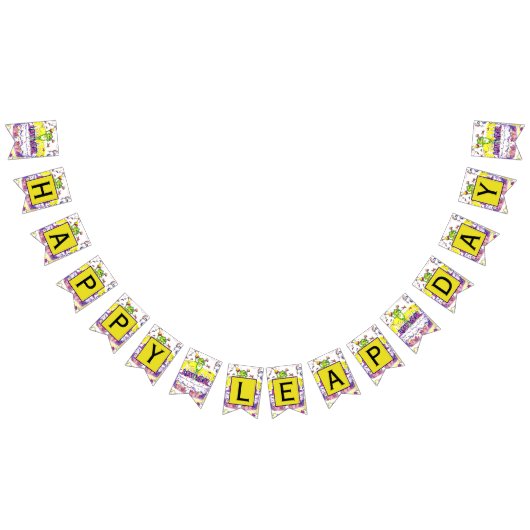 Bannière HEUREUSE de JOUR INTERCALAIRE (Tout)