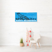 Bannière heureuse de partie de retraite de chaise (En situation)