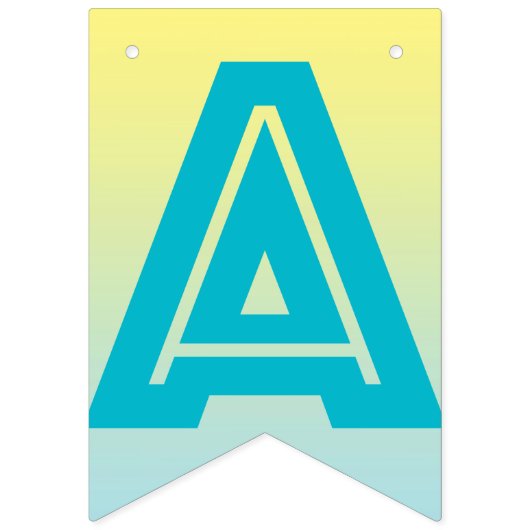 BANNIÈRE HEUREUSE de RETRAITE, bleu et jaune (Deuxième drapeau)