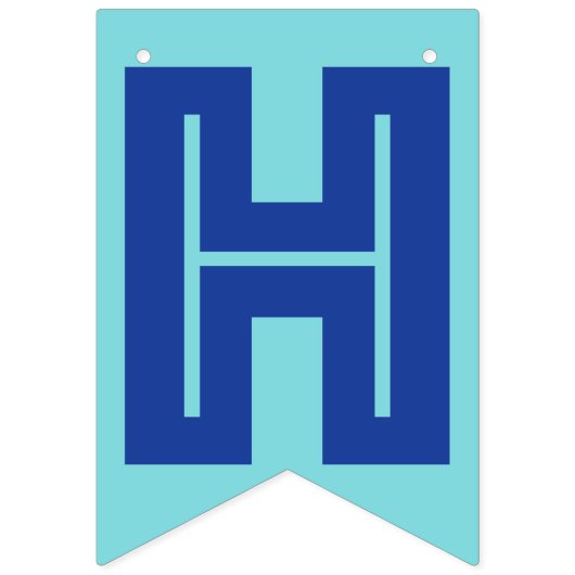 BANNIÈRE HEUREUSE de RETRAITE, couleur bleue (Premier drapeau)