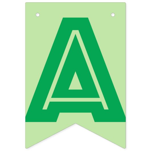 BANNIÈRE HEUREUSE de RETRAITE, couleur verte (Deuxième drapeau)