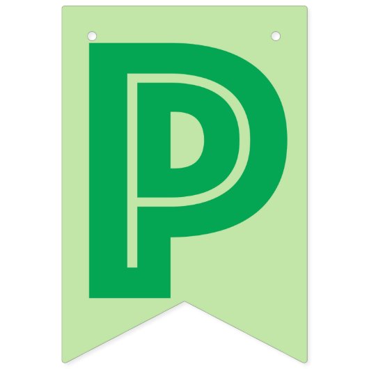 BANNIÈRE HEUREUSE de RETRAITE, couleur verte (Troisième drapeau)