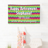 Bannière heureuse personnalisée de partie de (En situation)