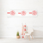 Bannière Heureuse Sainte-Valentin Love 2.5x10 Viny (Insitu)