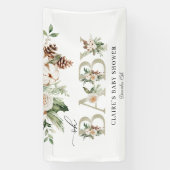 Bannière Hiver Oh Baby shower (Verticale)