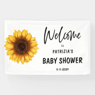 Bannière horizontale de bienvenue pour bébé Fête d