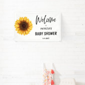 Bannière horizontale de bienvenue pour bébé Fête d (Insitu)