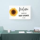 Bannière horizontale de bienvenue pour bébé Fête d (Salon professionnel)
