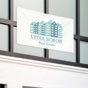 Bannière immobilière moderne